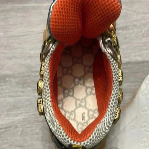 Gucci Multicolor Leather Flashtrek Reflective Sneakers Size 36 - Picture 13 of 15